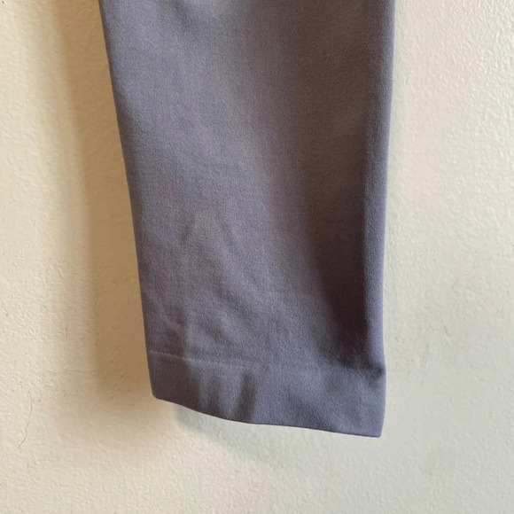 Gym Shark Fit Seamless Leggings - Grey w Black Waist Band -  Size Medium - Picture 7 of 11